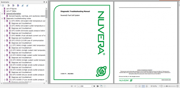 Yale Nuvera Fuel Cell System C1200V48 C1201V48 C1202V48 Service Manual 4