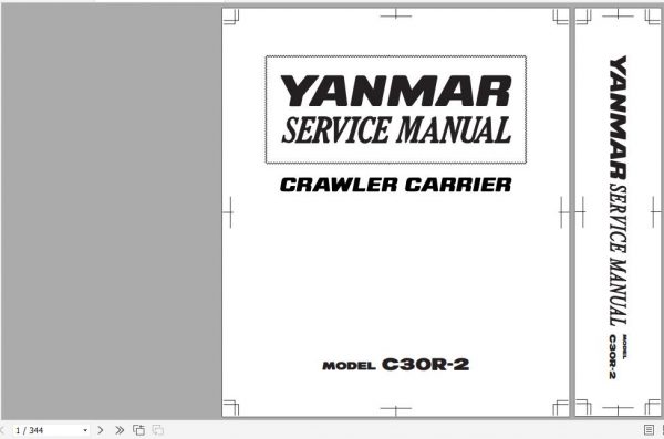 Yanmar Crawler Carrier C30R 2 Service Manuals EN PDF 1