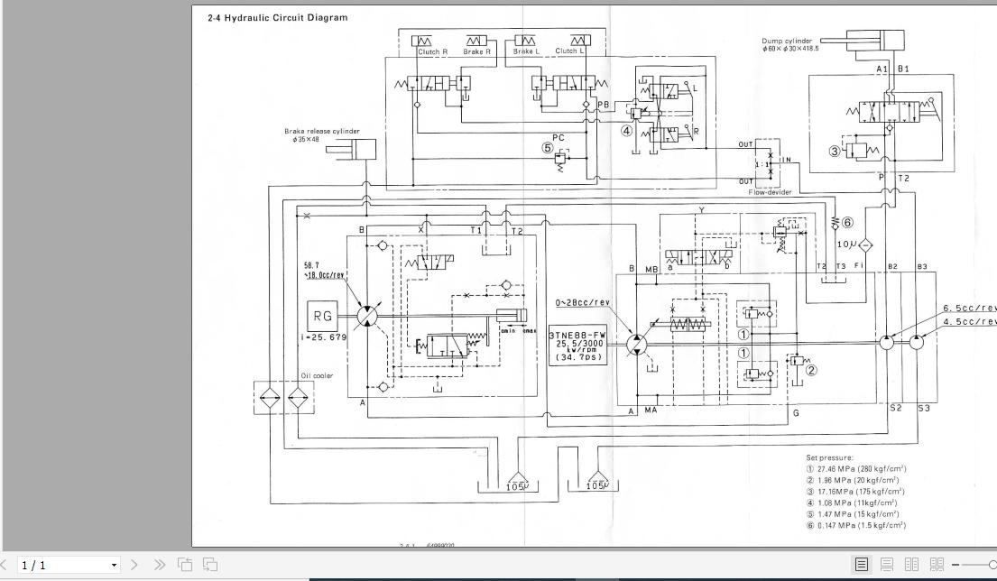 Yanmar Crawler Carriers C30R 1 Hydraulic Diagrams 64999020