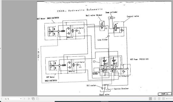 Yanmar Crawler Carriers C50R 1 Hydraulic Diagrams