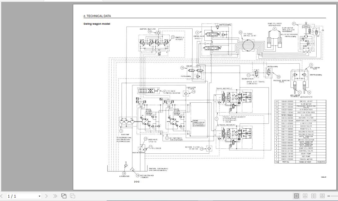 Yanmar Crawler Carriers C50R 3 Hydraulic Diagrams