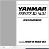 Yanmar Crawler Excavators B22 2 B22 2A Service Manuals EN PDF 1