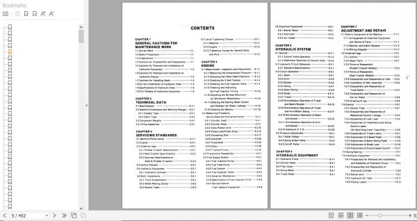 Yanmar Crawler Excavators B25V Service Manuals EN PDF 2
