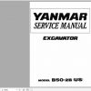 Yanmar Crawler Excavators B50 2B Service Manuals EN PDF 1