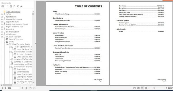 Yanmar Crawler Excavators B55W 1 Service Manuals EN PDF 2
