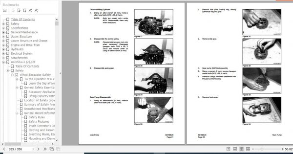 Yanmar Crawler Excavators B55W 1 Service Manuals EN PDF 3