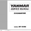 Yanmar Crawler Excavators B7 3 Service Manuals EN PDF 1
