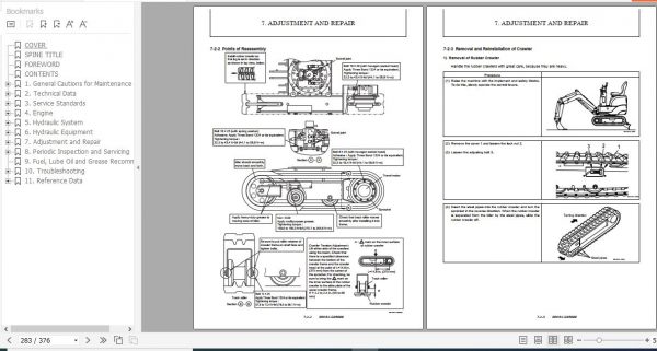 Yanmar Crawler Excavators SV05 A SV05 B Service Manuals EN PDF 3