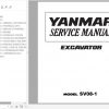 Yanmar Crawler Excavators SV08 1 Service Manuals EN PDF 1