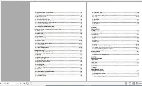 Yanmar Crawler Excavators SV08 1A Service Manuals EN PDF 2