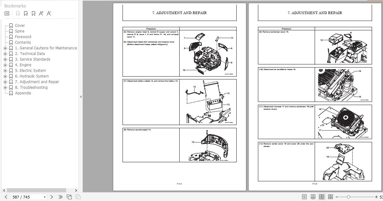 Yanmar Crawler Excavators SV1002A 2PB Service Manuals EN PDF