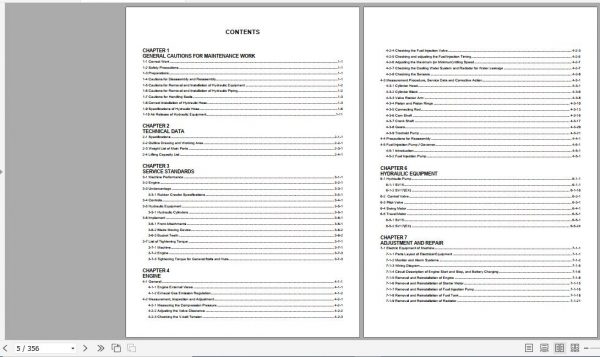 Yanmar Crawler Excavators SV15 SV17EX Service Manuals EN PDF 2