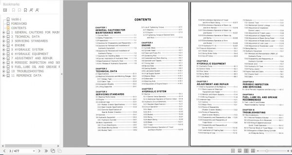 Yanmar Crawler Excavators VIO50 1 Service Manuals EN PDF 2