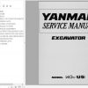 Yanmar Crawler Excavators VIO70 Service Manuals EN PDF 1