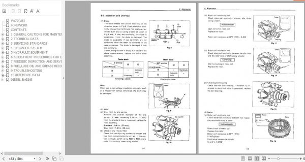 Yanmar Crawler Excavators VIO70 Service Manuals EN PDF 3