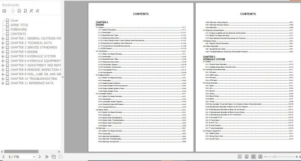 Yanmar Crawler Excavators VIO80 Service Manuals EN PDF 2