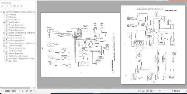 Yanmar Diesel Tractor YM135D YM155D Service Manual 3