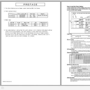 Yanmar Mini Excavator B08 3 Europe Electrical Wiring Diagrams Parts Catalog 1