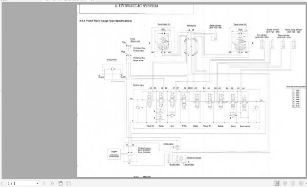 Yanmar Mini Excavator B08 3 Hydraulic Diagrams 4460106