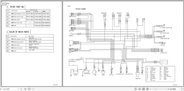 Yanmar Mini Excavator B12 3 Europe Electrical Wiring Diagrams Parts Catalog 2