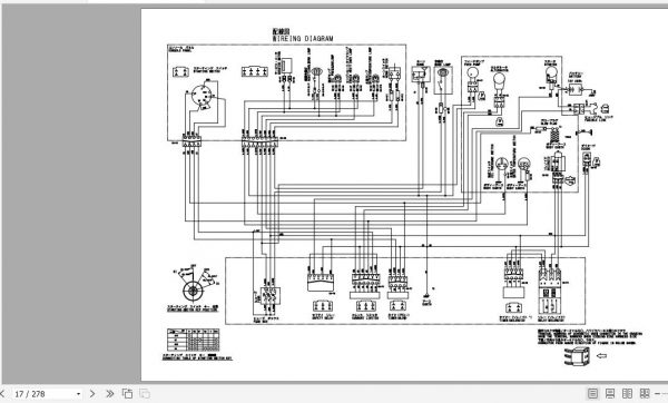 Yanmar Mini Excavator B1U 1 Electrical Wiring Diagrams Parts Catalog 2