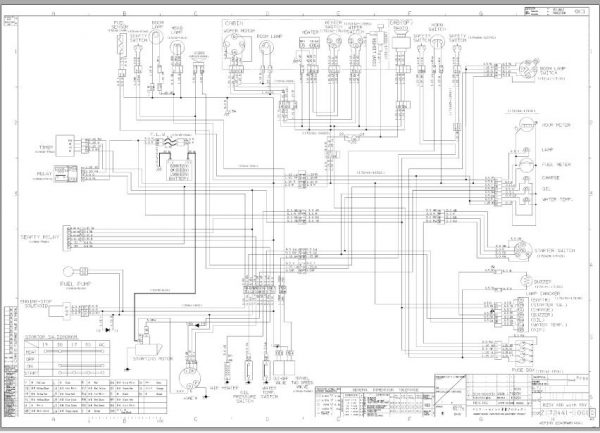 Yanmar Mini Excavator B25V 1 Wiring Diagrams Z172441 1061D