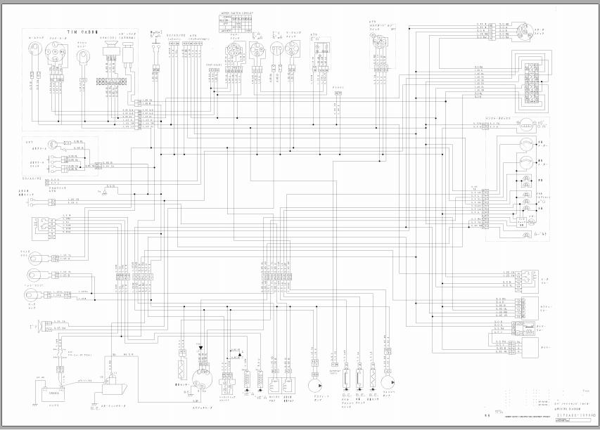 Yanmar Mini Excavator B7 5 Wiring Diagrams JP Z172A22 1050A0