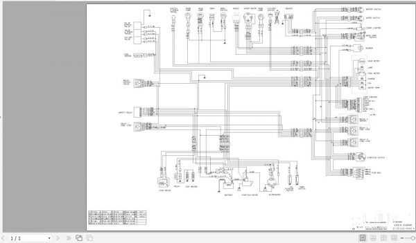 Yanmar Mini Excavator B7 Hydraulic Diagrams Z172162 0081E 1