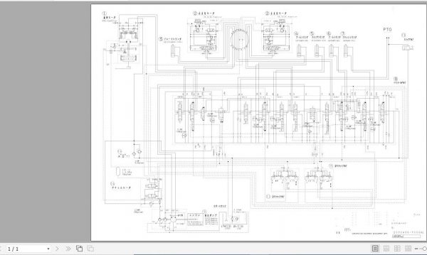 Yanmar Mini Excavator SV100 Hydraulic Diagrams JP Z572499 7050A1