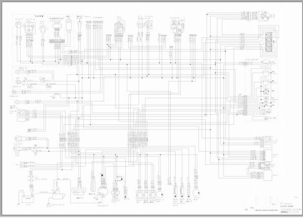 Yanmar Mini Excavator SV100 Wiring Diagrams JP Z172499 1050A0