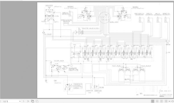 Yanmar Mini Excavator SV17 Hydraulic Diagrams Z172A60 7010A1