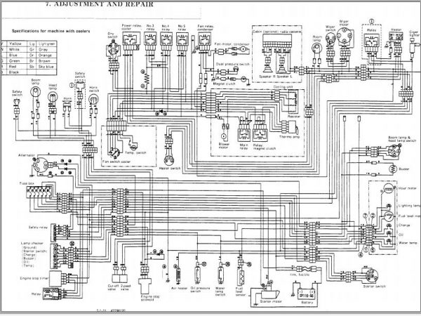 Yanmar Mini Excavator VIO30 1 Wiring Diagrams 42298120