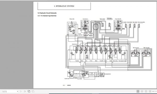 Yanmar Mini Excavator ViO10 Hydraulic Diagrams 4800306