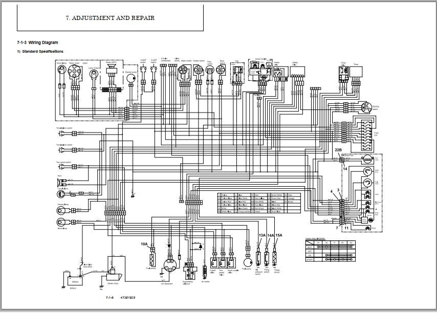 Yanmar Mini Excavator ViO30 2 ViO35 2 Wiring Diagrams 47201023