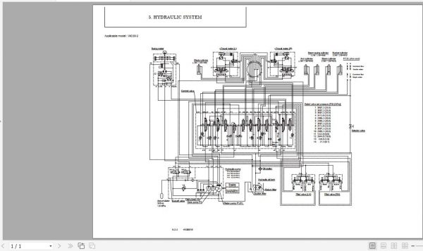 Yanmar Mini Excavator ViO35 2 Hydraulic Diagrams 4630010