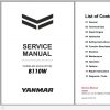 Yanmar Wheeled Excavators B110 W Service Manuals EN PDF 1