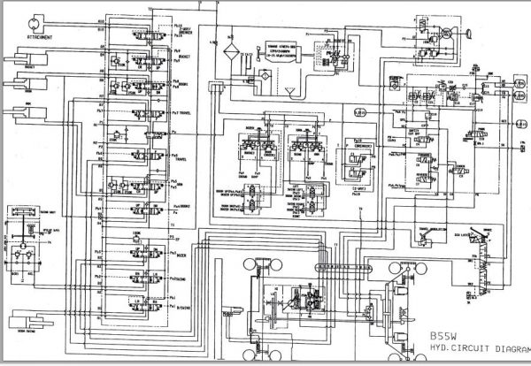 Yanmar Wheeled Excavators B55W Wiring Diagrams