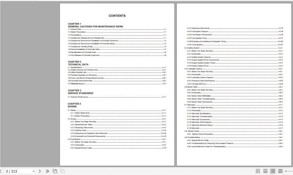 Yanmar Wheeled Loader V7 Service Manuals EN PDF 2