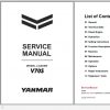 Yanmar Wheeled Loader V70S Service Manuals EN PDF 1