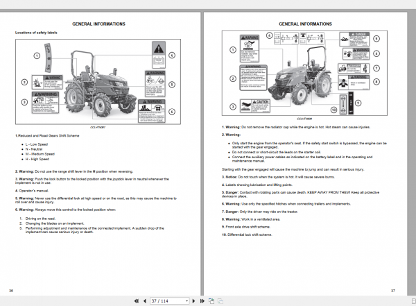 Zetor Tractor Compax CL 35 40 Operators Manual 3