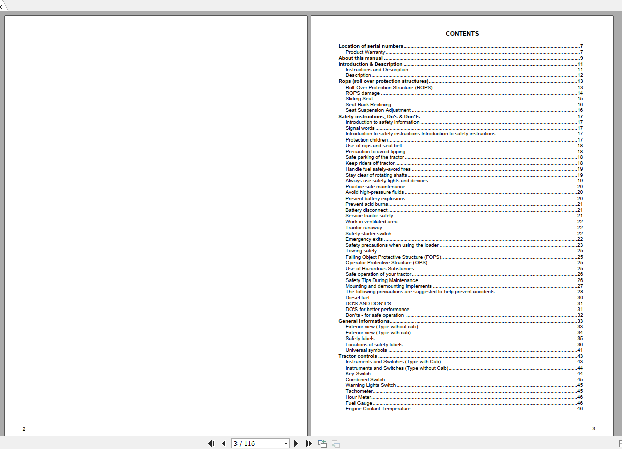 Zetor Tractor Compax HT 35 40 Operator's Manual