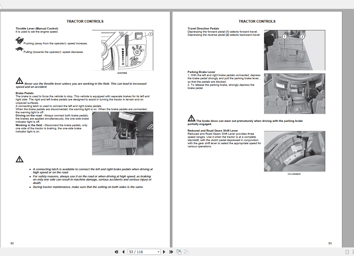 Zetor Tractor Compax HT 35 40 Operator's Manual