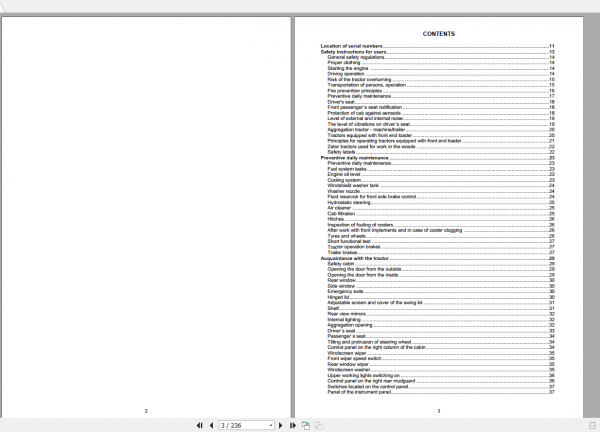 Zetor Tractor Forterra HD 130 140 150 2019 Operators Manual