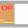 Zetor Tractor Proxima 6421 8441 Tier III 2007 Supplement Operators Manual