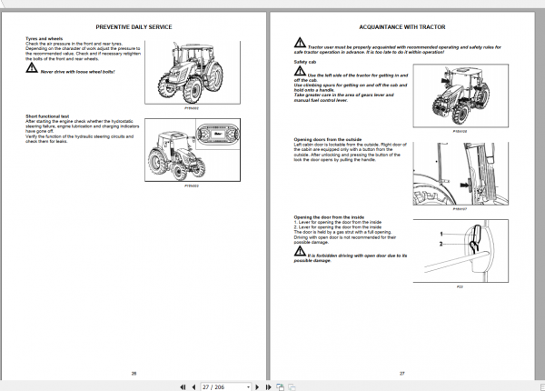 Zetor Tractor Proxima CL 100 2020 Operators Manual