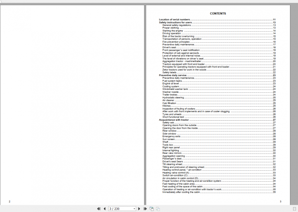 Zetor Tractor Proxima HS 100 110 120 2019 Operators Manual 1