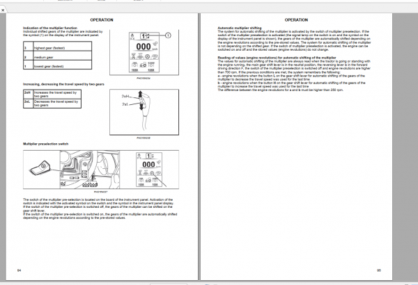 Zetor Tractor Proxima HS 100 110 120 2020 Operators Manual