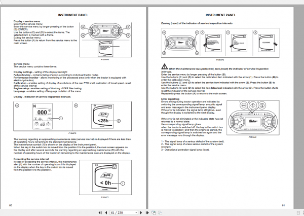 Zetor Tractor Proxima HS 80 90 100 110 120 2020 T2 ND Operators Manual