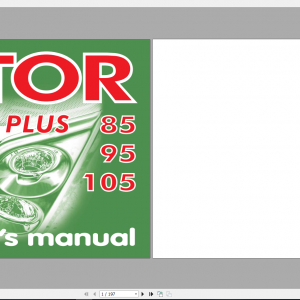 Zetor Tractor Proxima Plus 85 95 105 2009 Operators Manual
