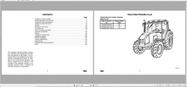 Zetor Tractor Proxima Plus 85 95 105 2010 Operators Manual